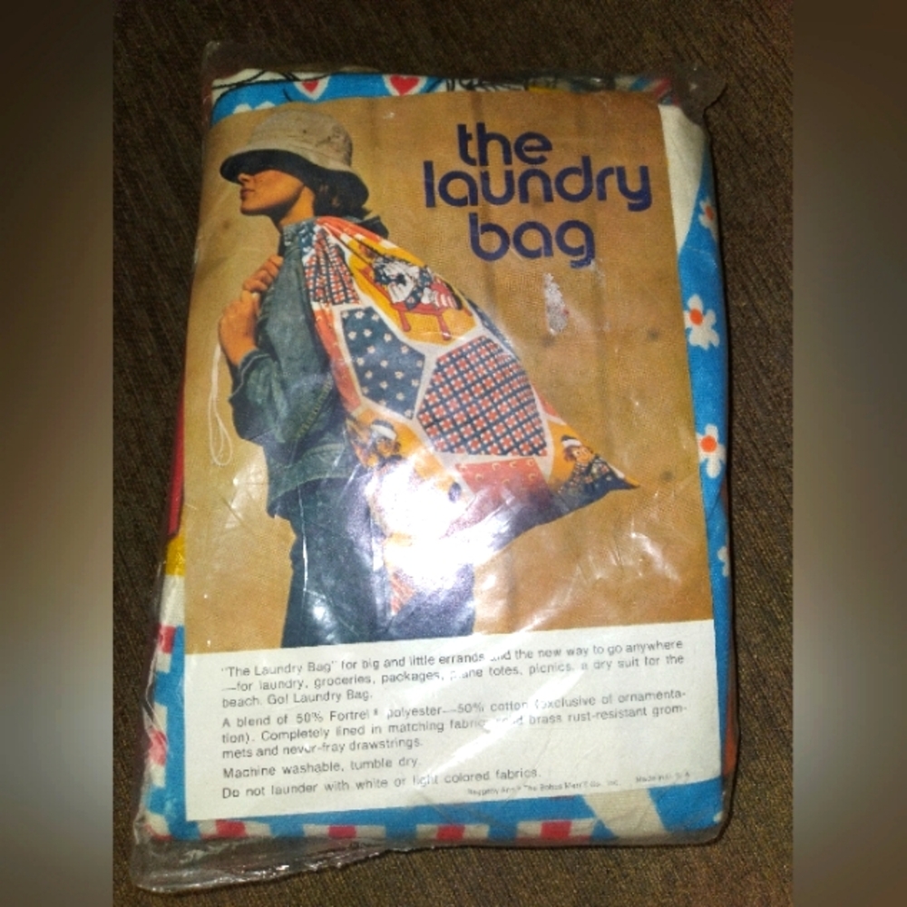 NWT Vintage Wamsutta Raggedy Ann laundry bag